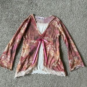 Cupids Cup Vintage 90s Girls Long Sleeve Shirt